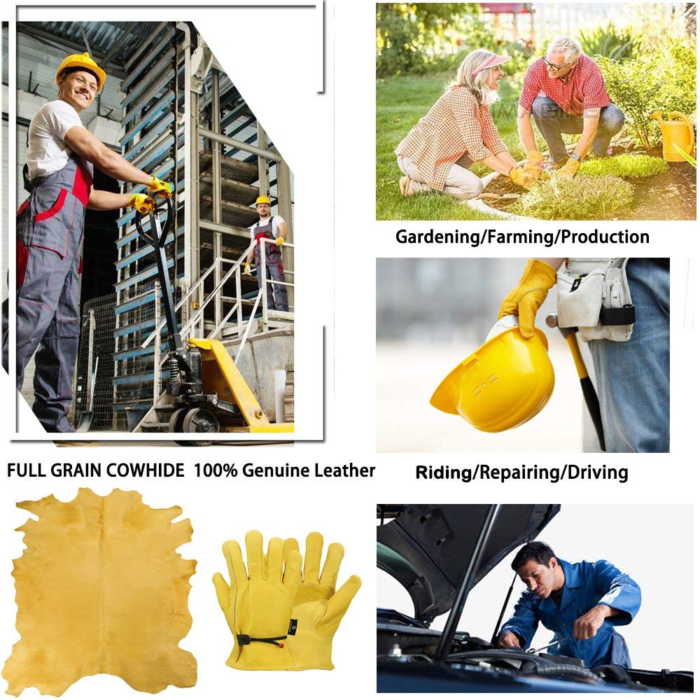 Leather Gloves Men Work Gloves - Leather Driving Glove ulasan dan harga