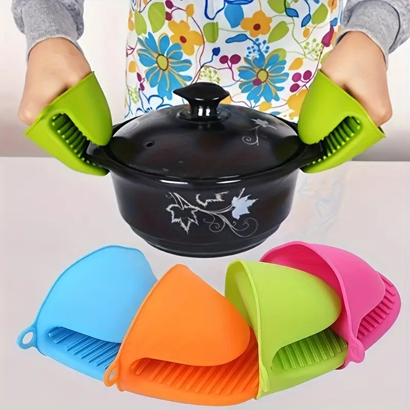 2Pcs Silicone Pot Holder Glove - Oven Mitt Silicone ulasan dan harga