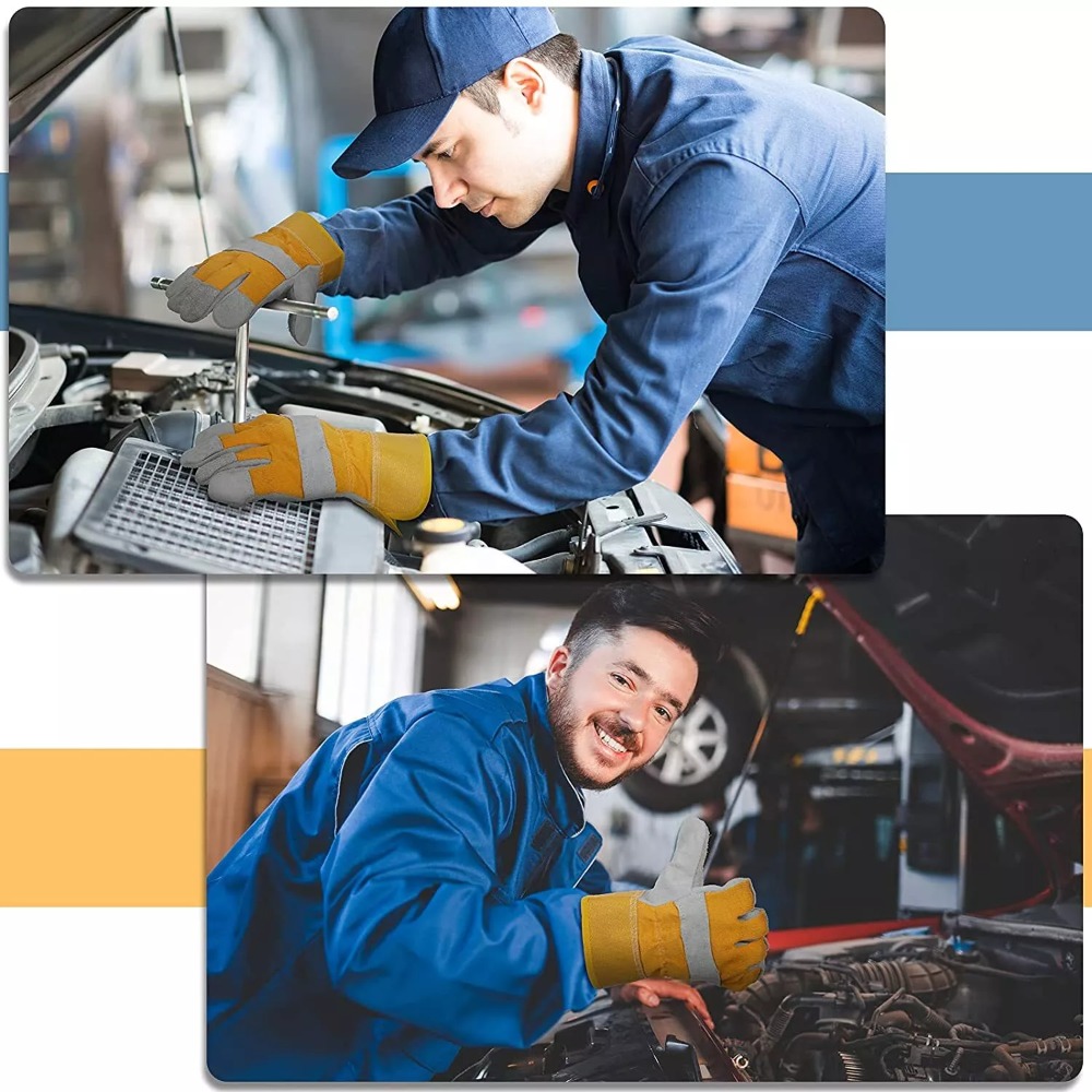 Cowhide Leather Gardening Glov - Cut Resistant Glove ulasan dan harga