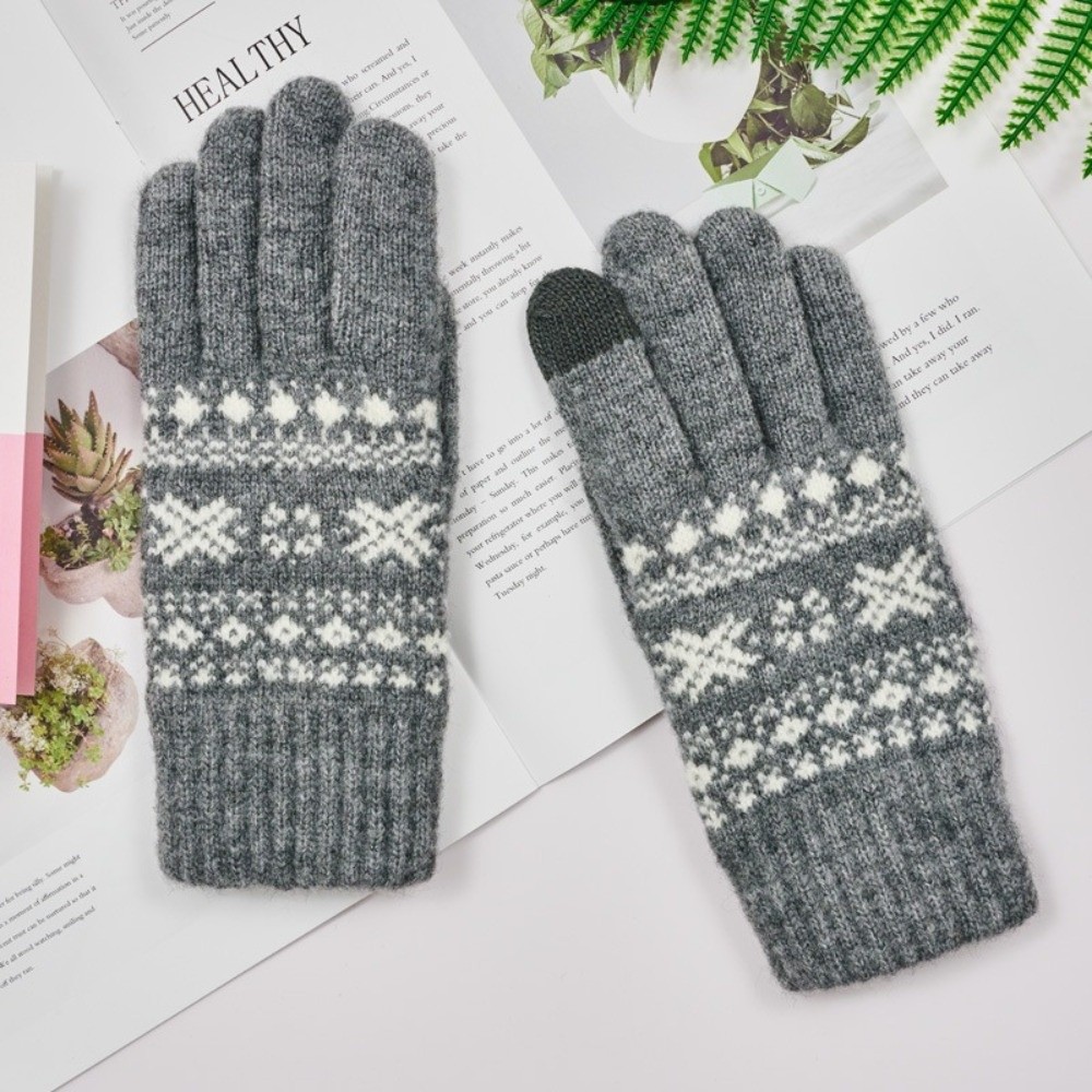 Touch Screen‌ Full Finger Knit - Winter Glove Insulated ulasan dan harga